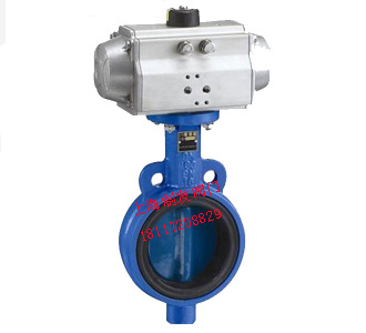 D672X气动对夹式软密封蝶阀